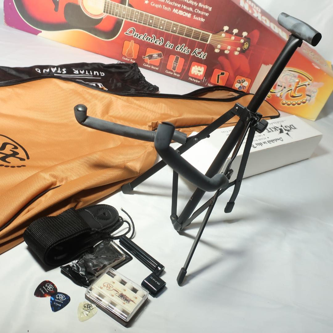ほぼ未使用 SX DG1K/NAT アコースティックギター 入門フルセット