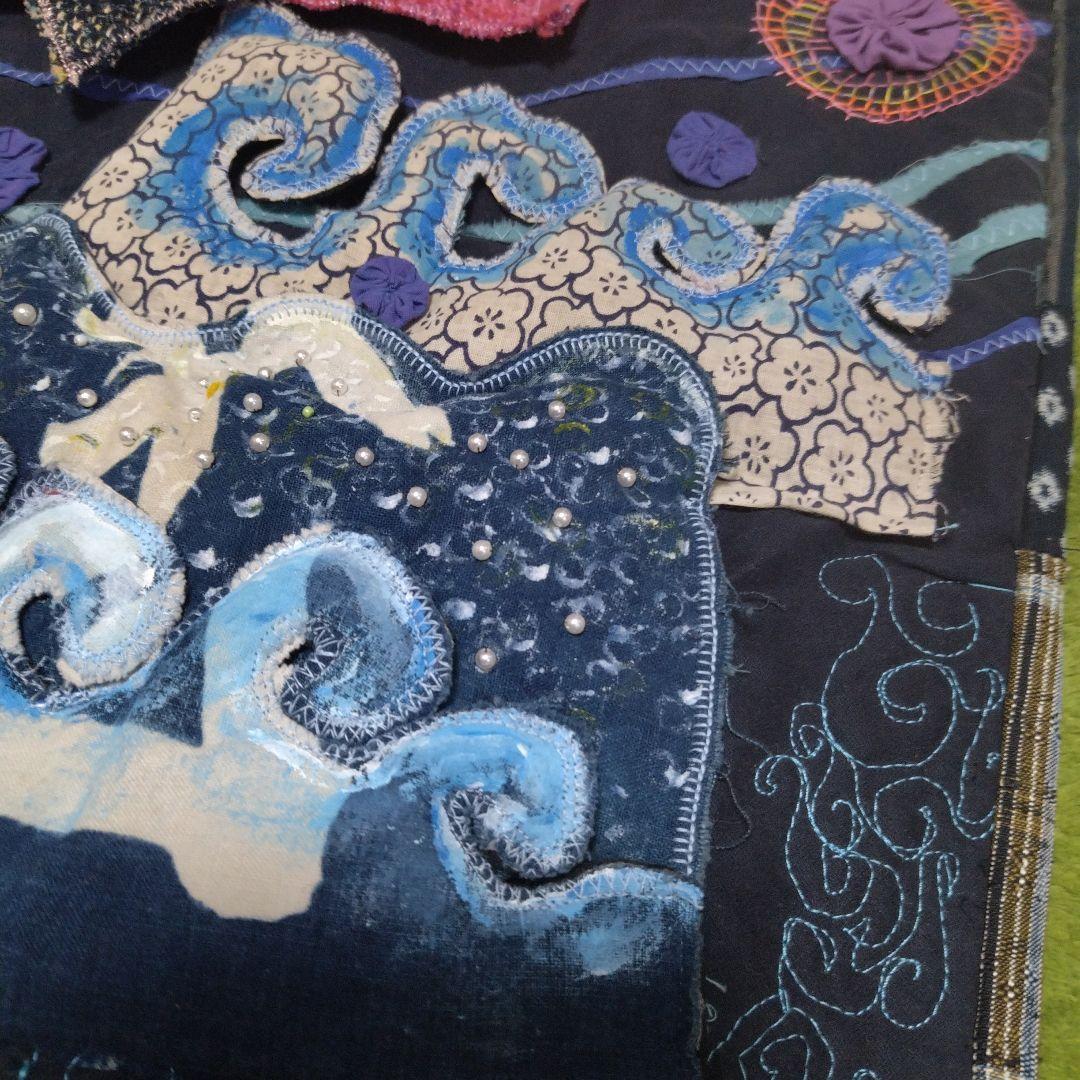 キルト80✕80cm　キルトジャパン入賞作品　思い切って手放し彡　重量感あり