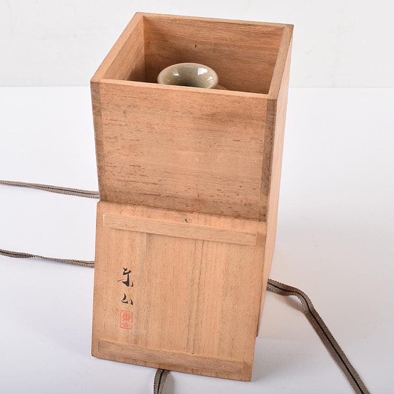 京焼 初代宮永東山作 青磁 花文 花瓶 共箱 C R8581 - メルカリ