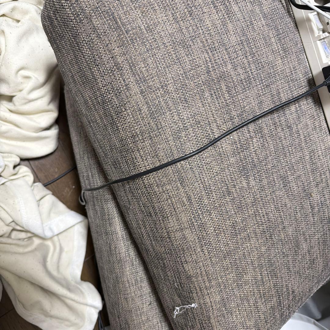 グレー ファブリック コーナーソファ ３人掛け