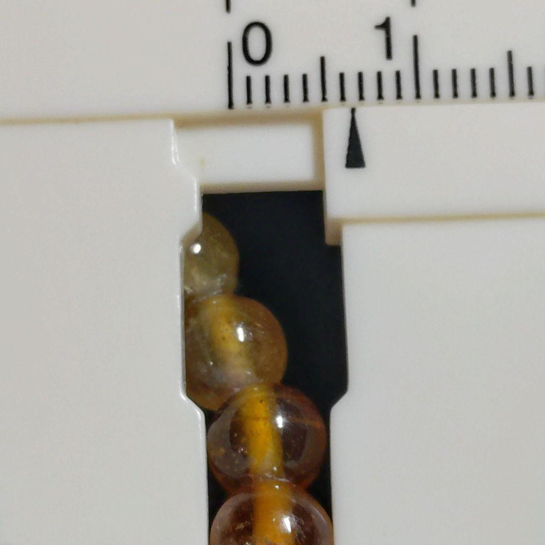 ★クリアマルチイエローサファイア 6.5ミリ珠ブレスA(SA~SA+)