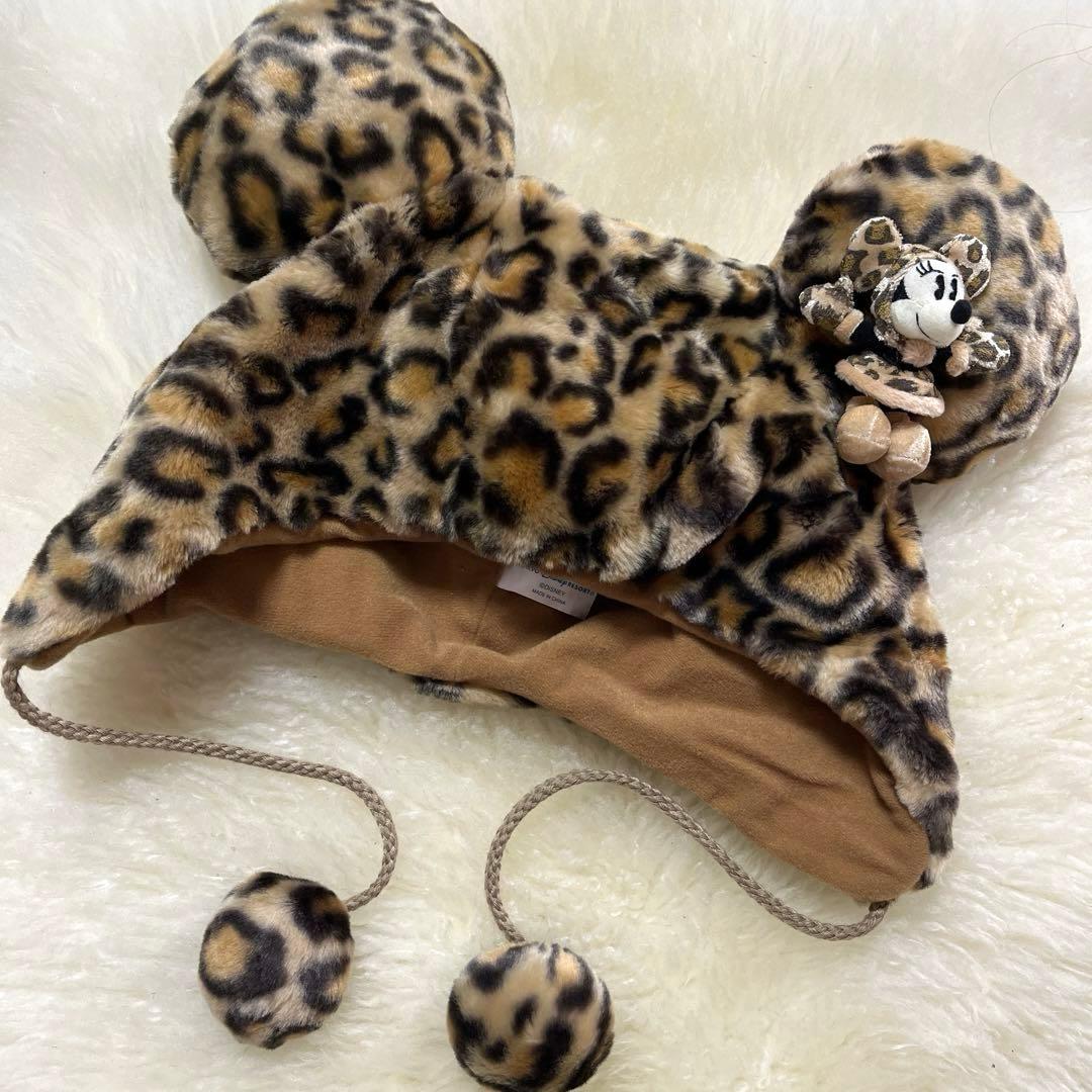 ミニー ヒョウ柄 ファンキャップ ディズニー公式 豹柄 レオパード