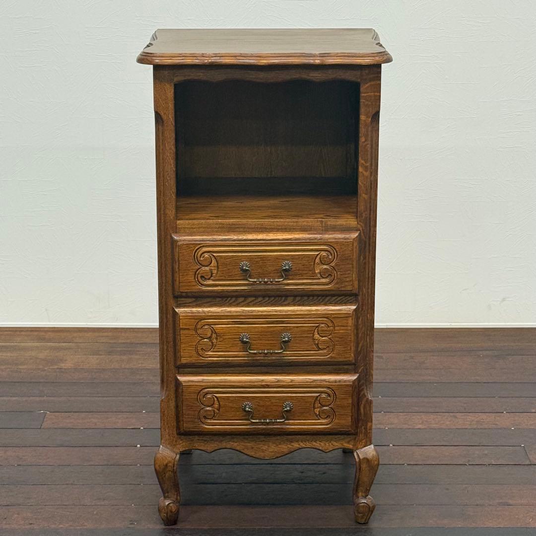 H19K47 ルーマニア製 電話台 猫脚