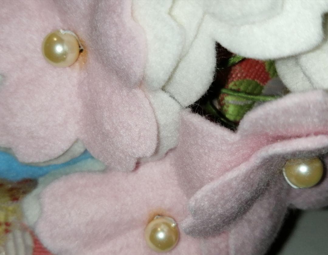 ポンポネット ブランド 7歳着物用.作り帯.ピンク地 桜柄.七五三.お正月