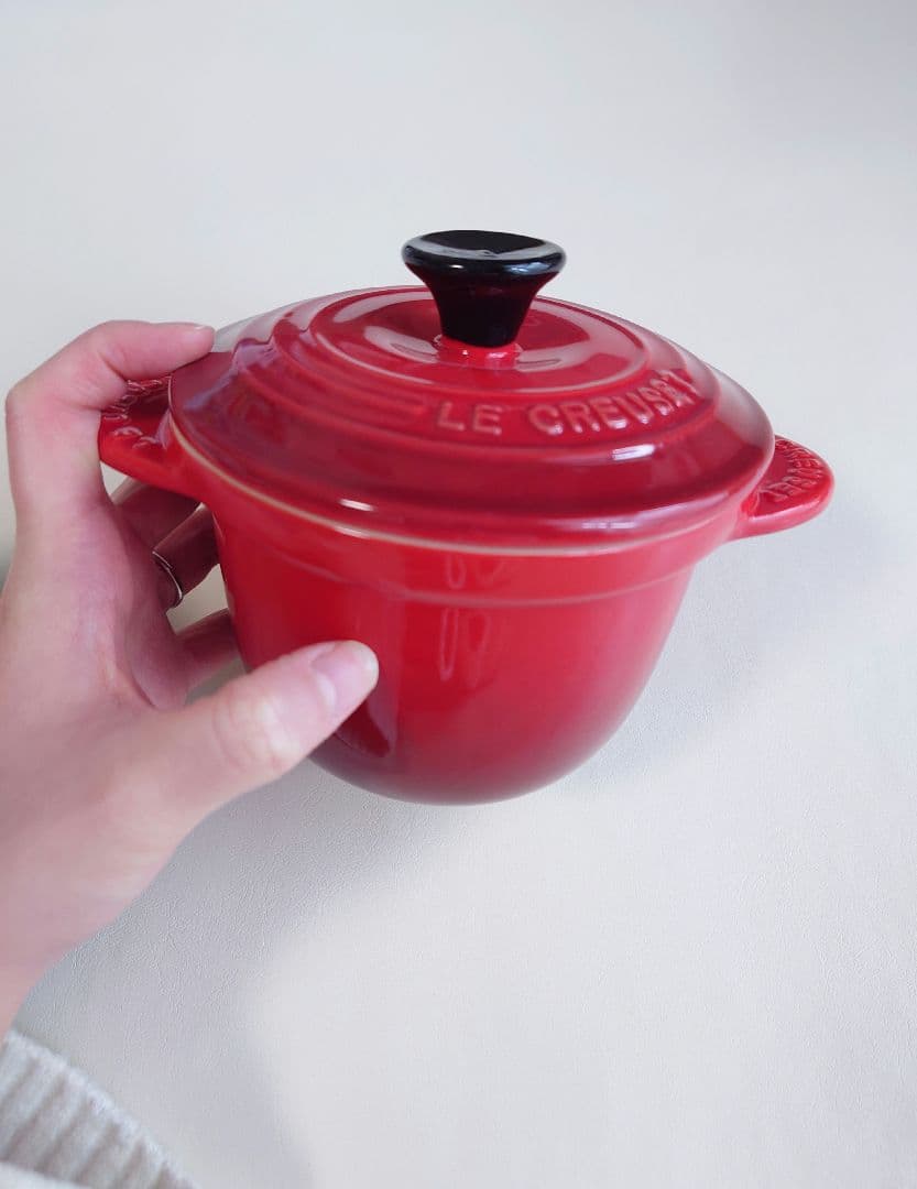 ル・クルーゼ ミニ ココット エブリィ 2個セット ブルー レッド 未使用