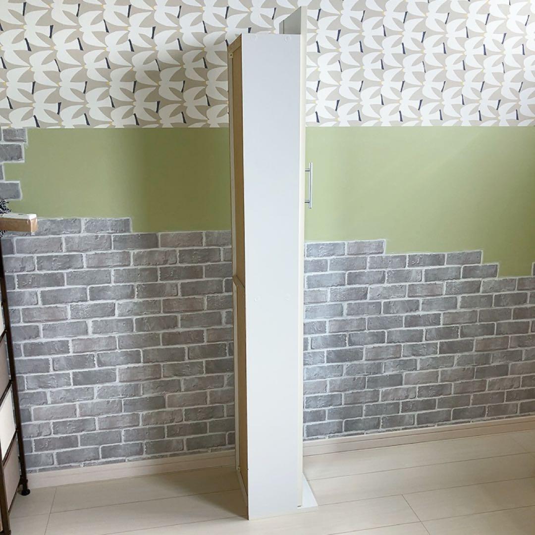 【引取限定】福岡市 ミラー付き収納 本棚 こっそりオタ活収納 ホワイトインテリア