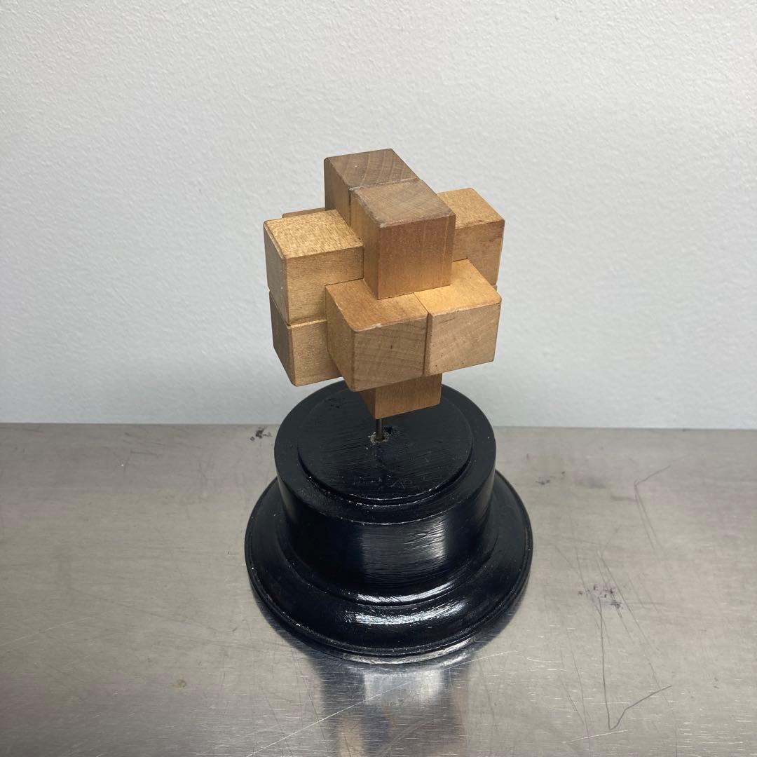 組み木オブジェ　ビンテージ　柳宗理アンティーク　理科