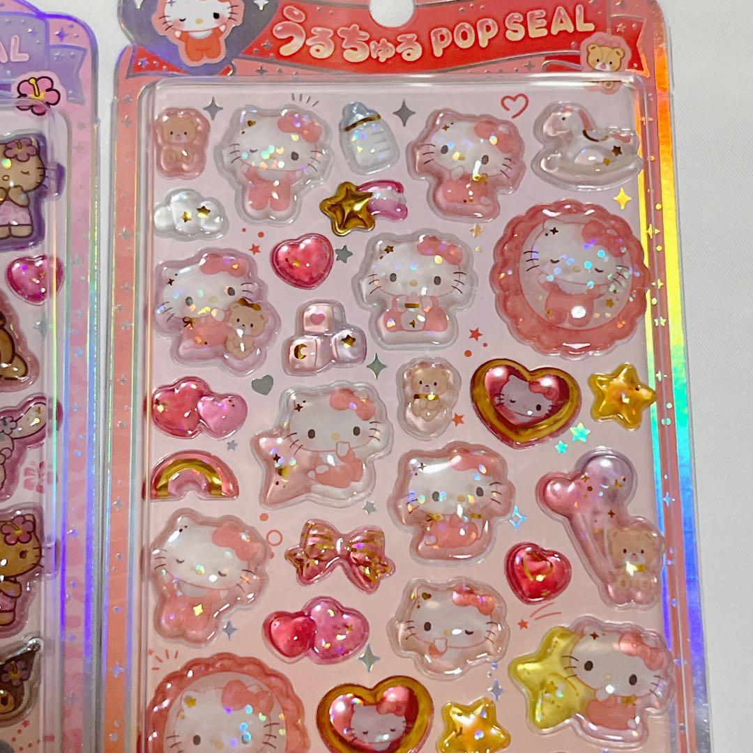 新品 サンリオ うるちゅるPOPシール ボンボンドロップシール 日焼け