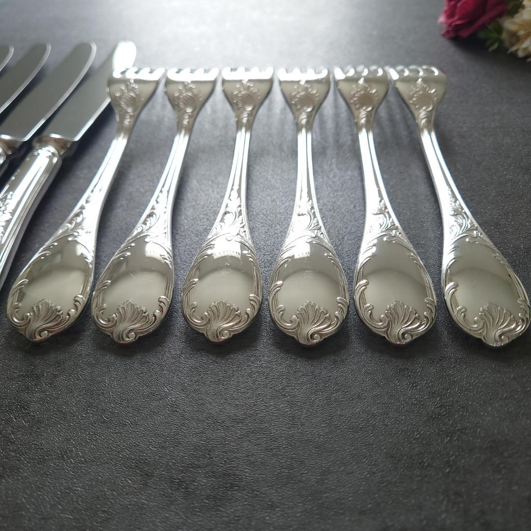 美品 クリストフル マルリー テーブルナイフ テーブルフォーク 12点