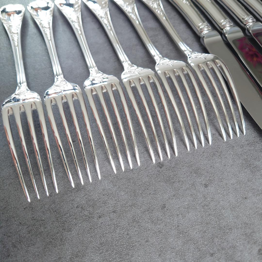 美品 クリストフル マルリー テーブルナイフ テーブルフォーク 12点