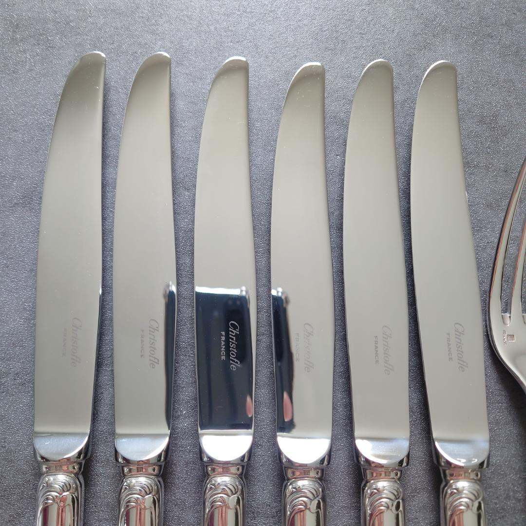 美品 クリストフル マルリー テーブルナイフ テーブルフォーク 12点