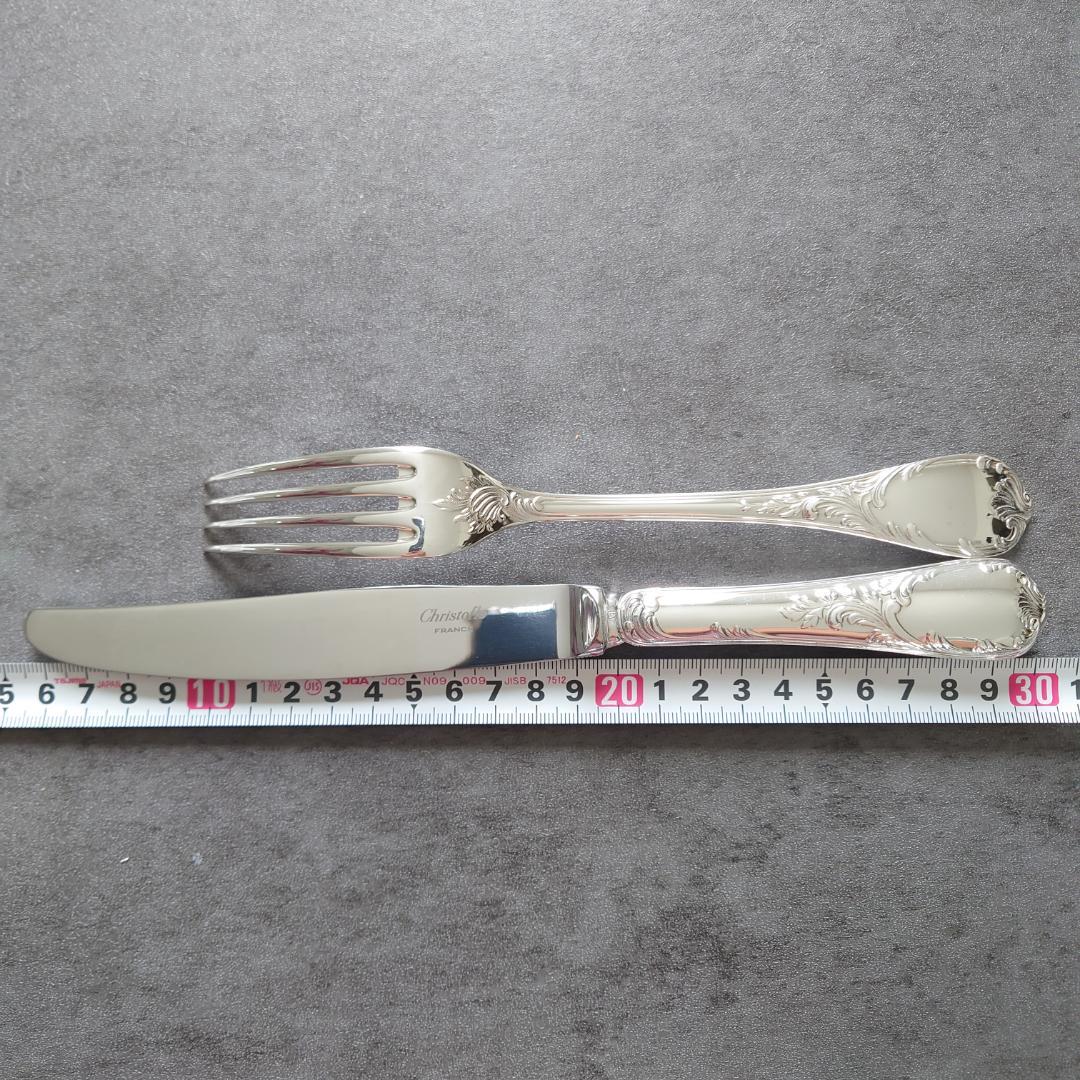 美品 クリストフル マルリー テーブルナイフ テーブルフォーク 12点