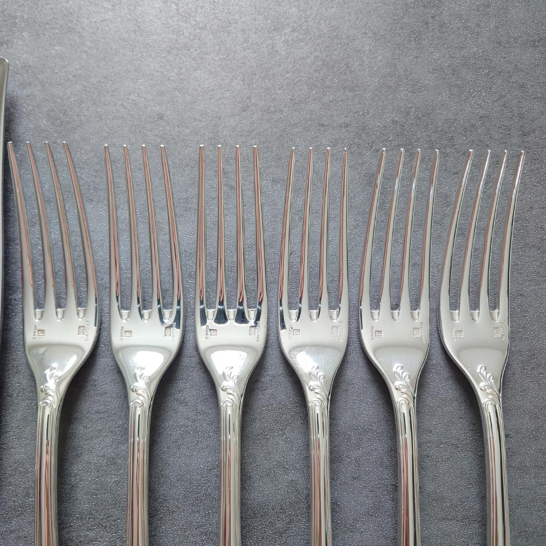 美品 クリストフル マルリー テーブルナイフ テーブルフォーク 12点