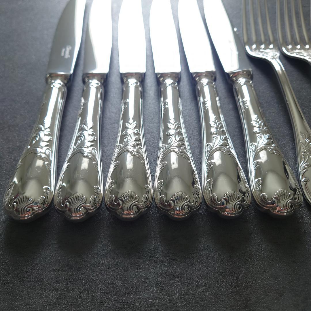 美品 クリストフル マルリー テーブルナイフ テーブルフォーク 12点