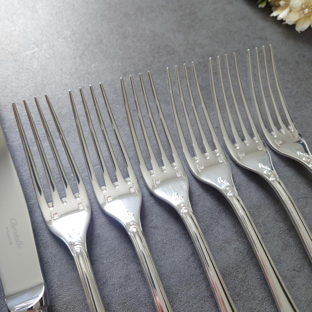 美品 クリストフル マルリー テーブルナイフ テーブルフォーク 12点