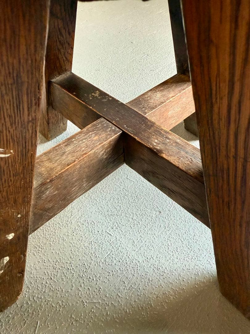 海軍通信学校 丸椅子 回転チェア ヴィンテージ スツール 戦前 時代物 貴重