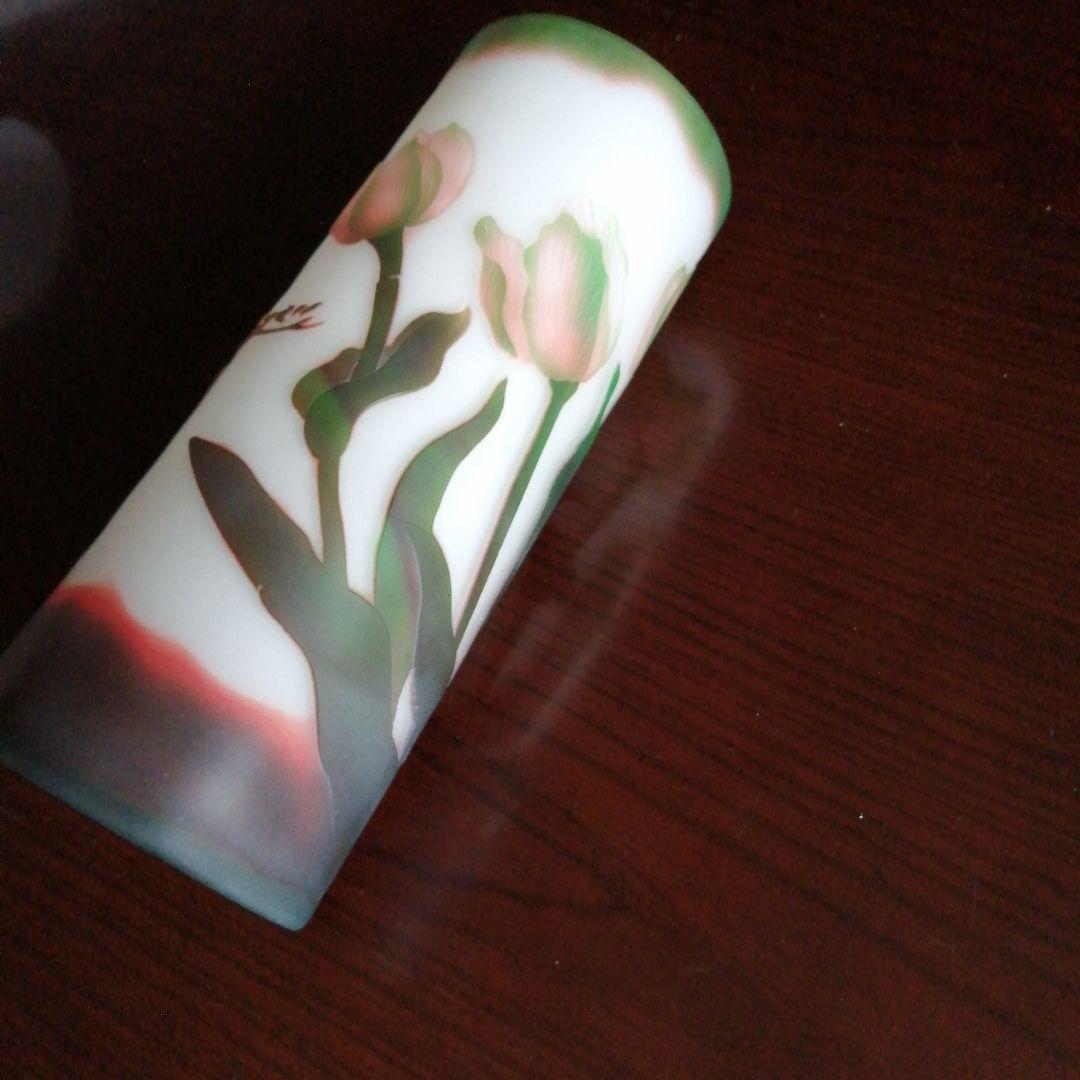 ガレ風アール・ヌーヴォー調フラワーベース　24.7cm　アール・デコ