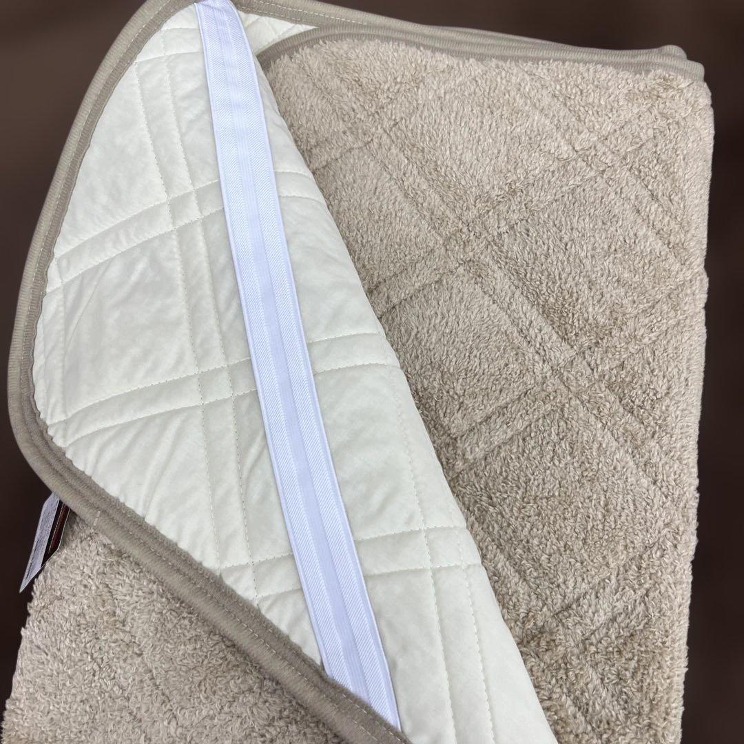 ロマンス岩盤浴 敷きパッド(S) 100x205cm 天然鉱石　ベージュ