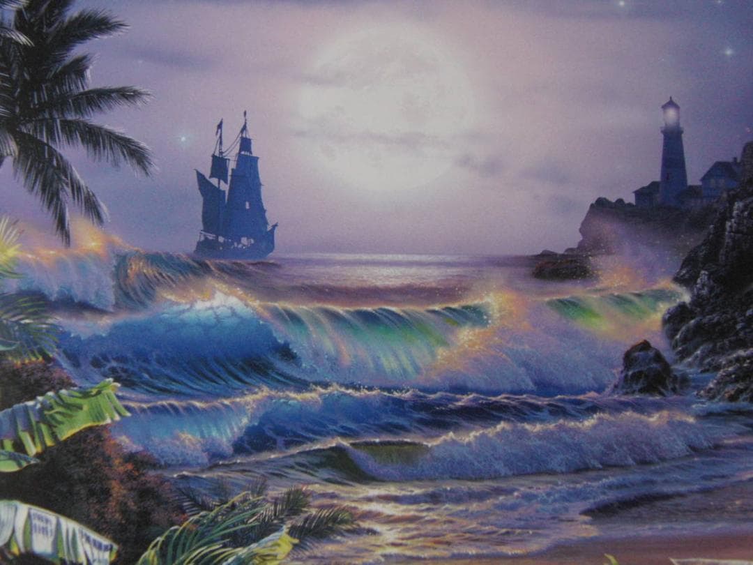 クリスチャン・ラッセン、【エターナルデザイアー】、希少な額装用画集