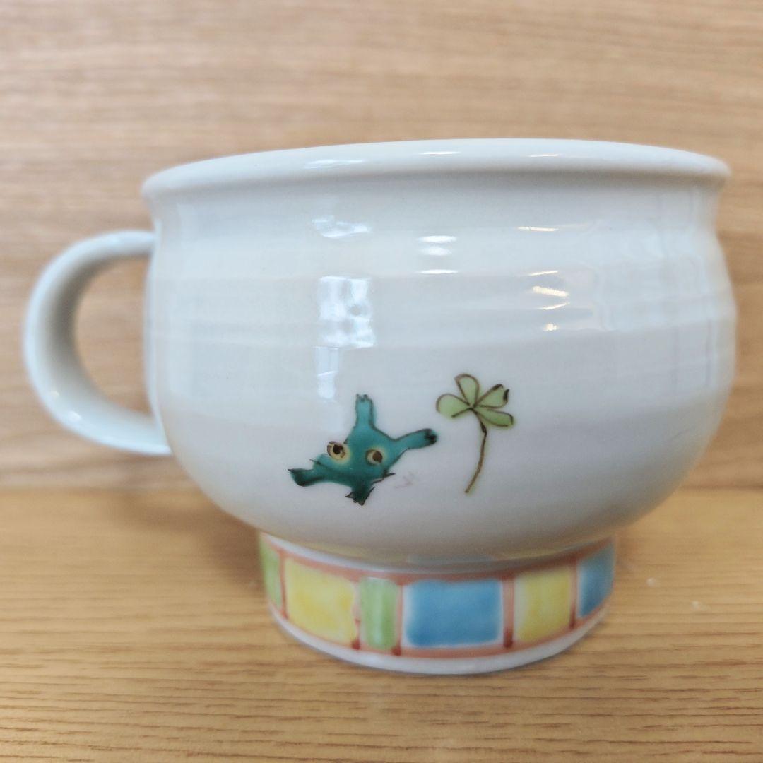 猫模様 九谷焼 カップ 角皿 2作品セット - メルカリ