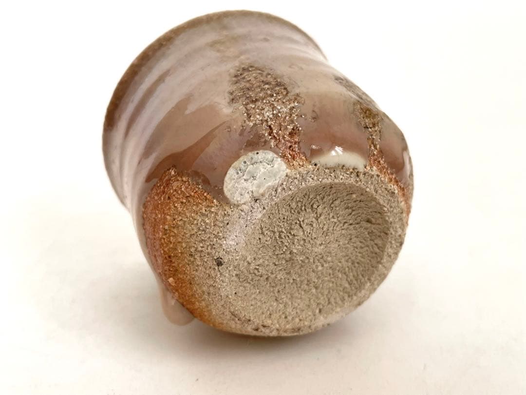 陶芸家 西岡小十 斑唐津 ぐい呑 共箱 まだら 古唐津 | 激安通販のイー