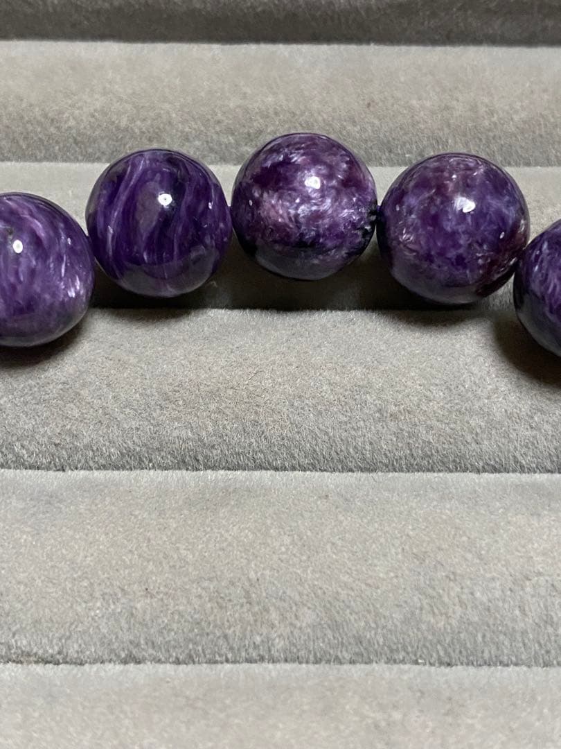 チャロアイト　帝王紫　最高品質　１３mm