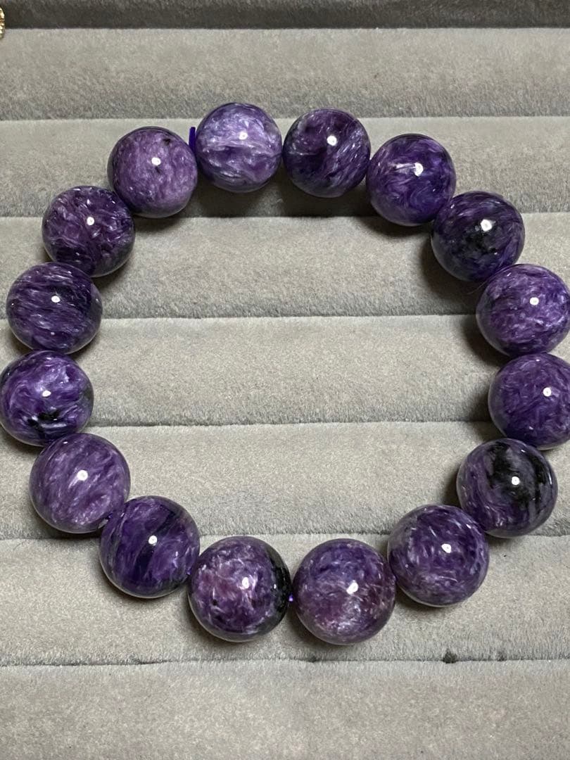 チャロアイト　帝王紫　最高品質　１３mm