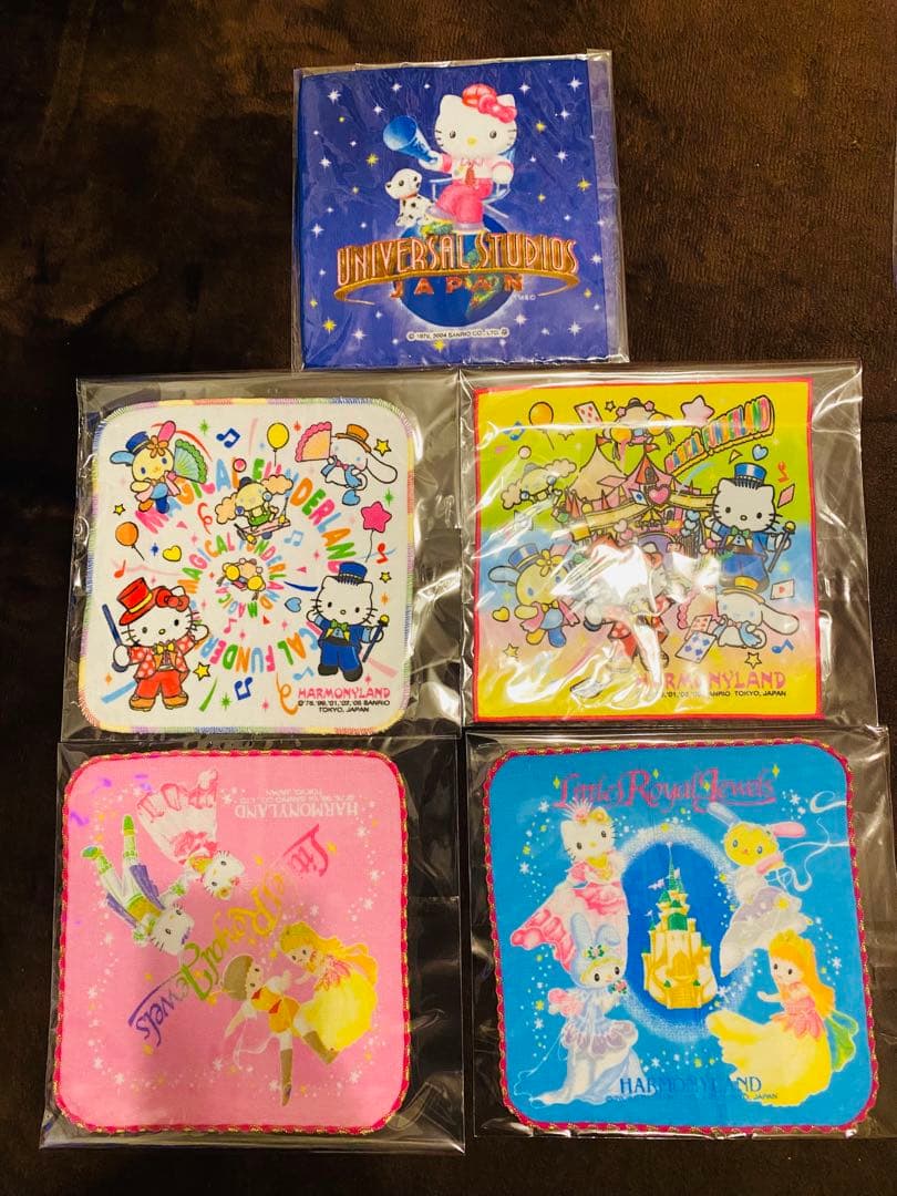 激レア❗️Hello kittyご当地タオルハンカチ！希少！ハーモニーランド