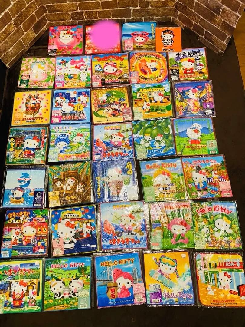 激レア❗️Hello kittyご当地タオルハンカチ！希少！ハーモニーランド