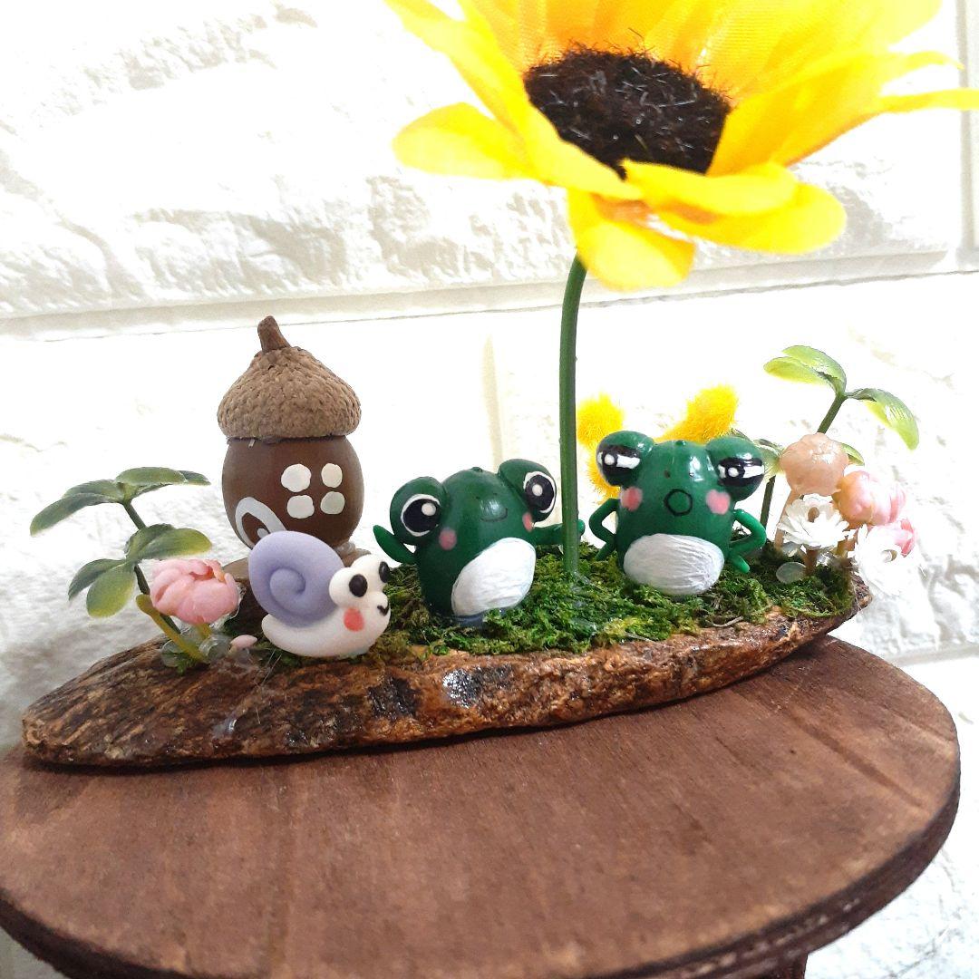 どんぐりアート　ひろぴー様お取り置きです★　~**カエルちゃんの夏休み**~