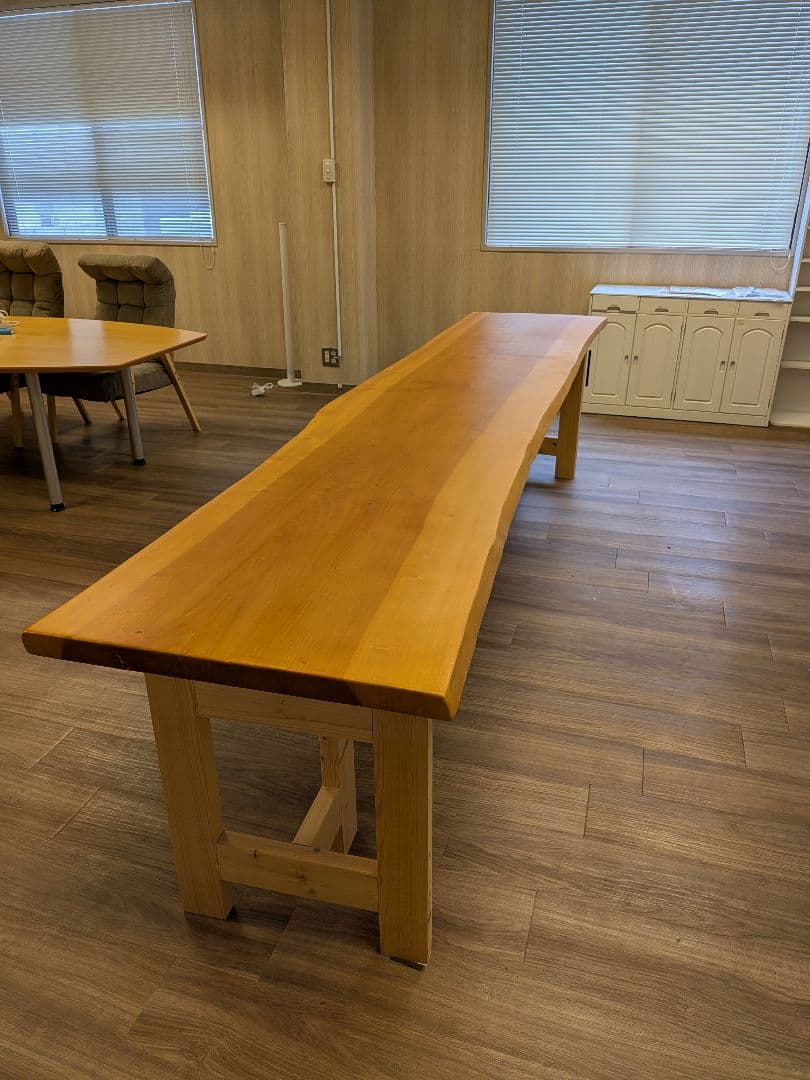 tskzさま専用　一枚板 無垢 ダイニングテーブル DIY 天然木 ベンチ 3m