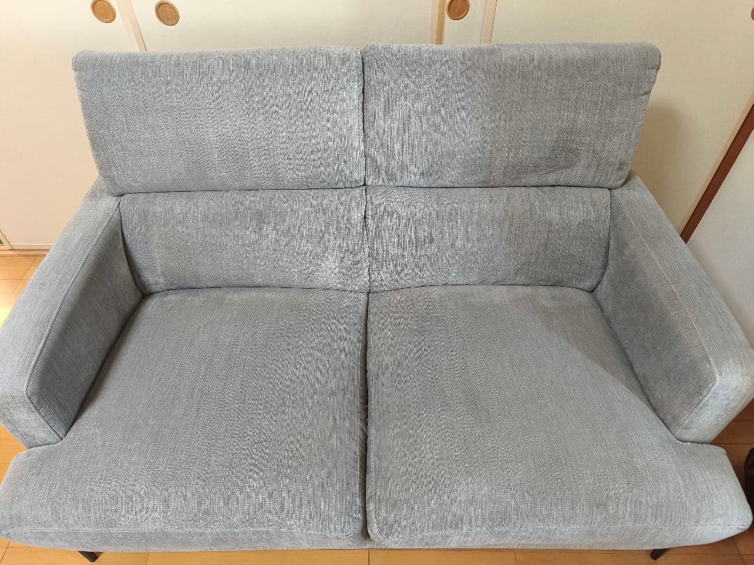 【引取り限定】2人掛け布張りソファ（サザーラ GY） ニトリ NITORI