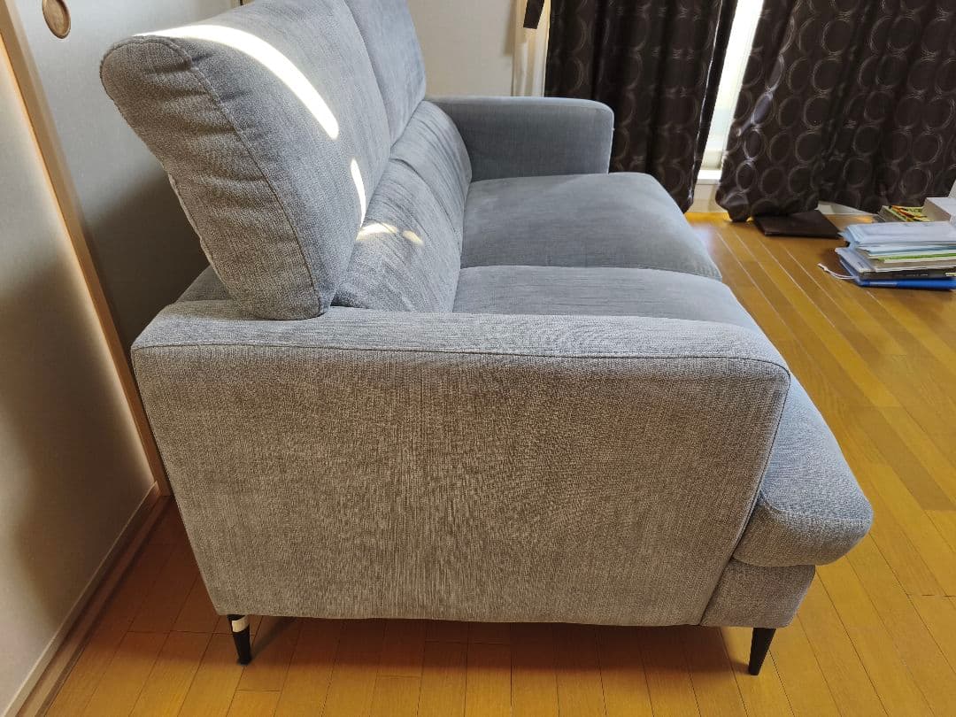 【引取り限定】2人掛け布張りソファ（サザーラ GY） ニトリ NITORI