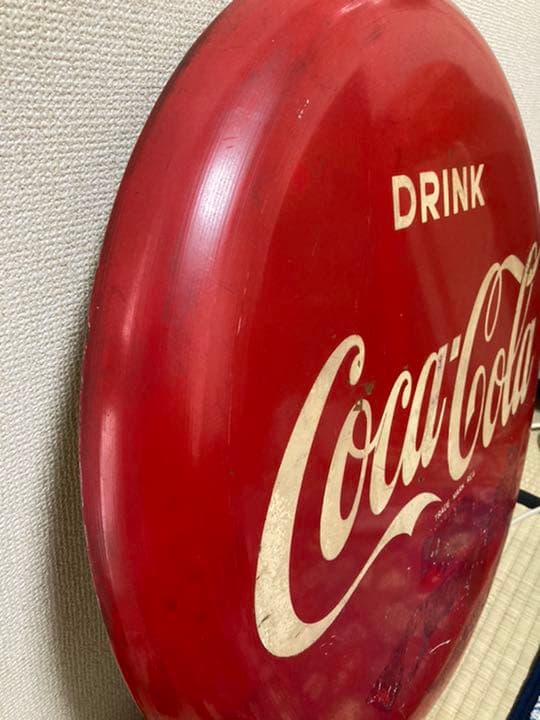 コカコーラビンテージ丸型看板