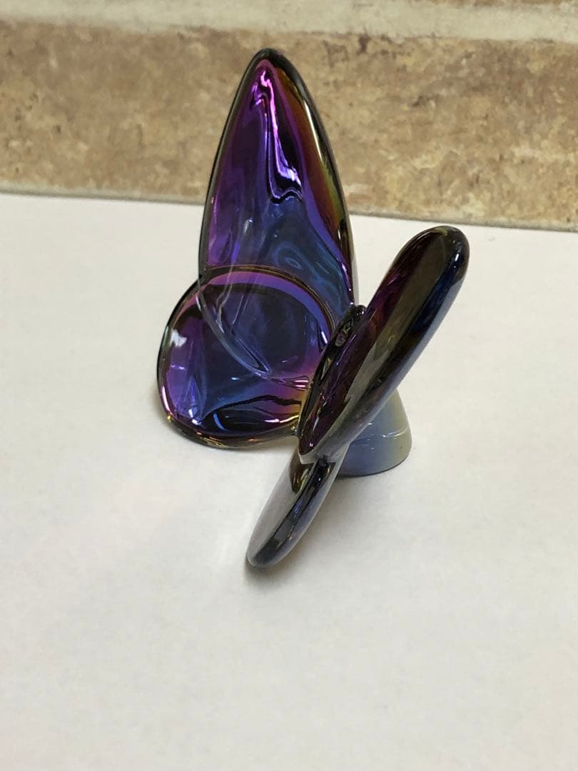 Baccarat バカラ ラッキーバタフライ スカラベブルー