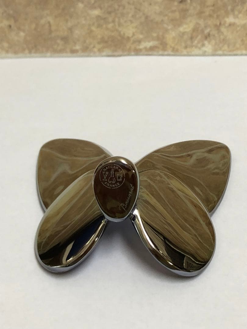 Baccarat バカラ ラッキーバタフライ スカラベブルー