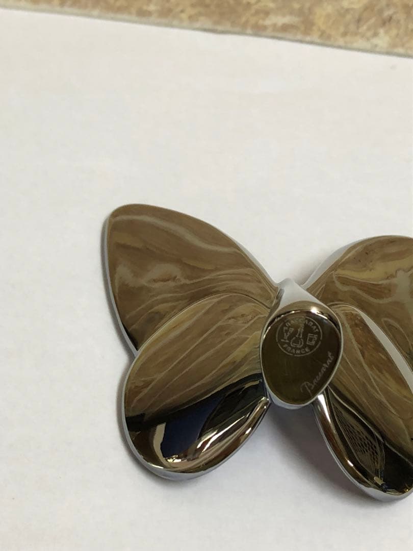 Baccarat バカラ ラッキーバタフライ スカラベブルー