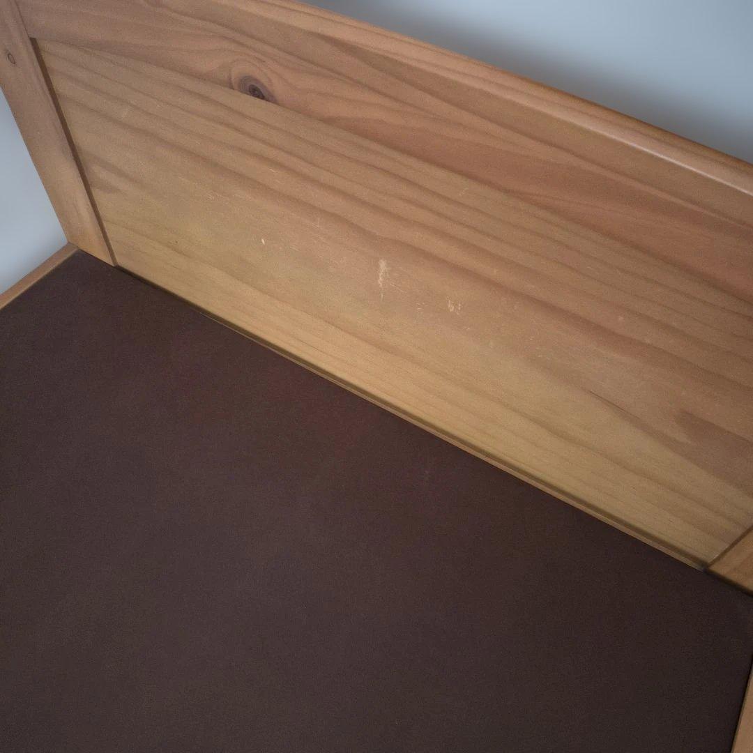 ニトリ　ブラウン 木製 シングルベッドフレーム