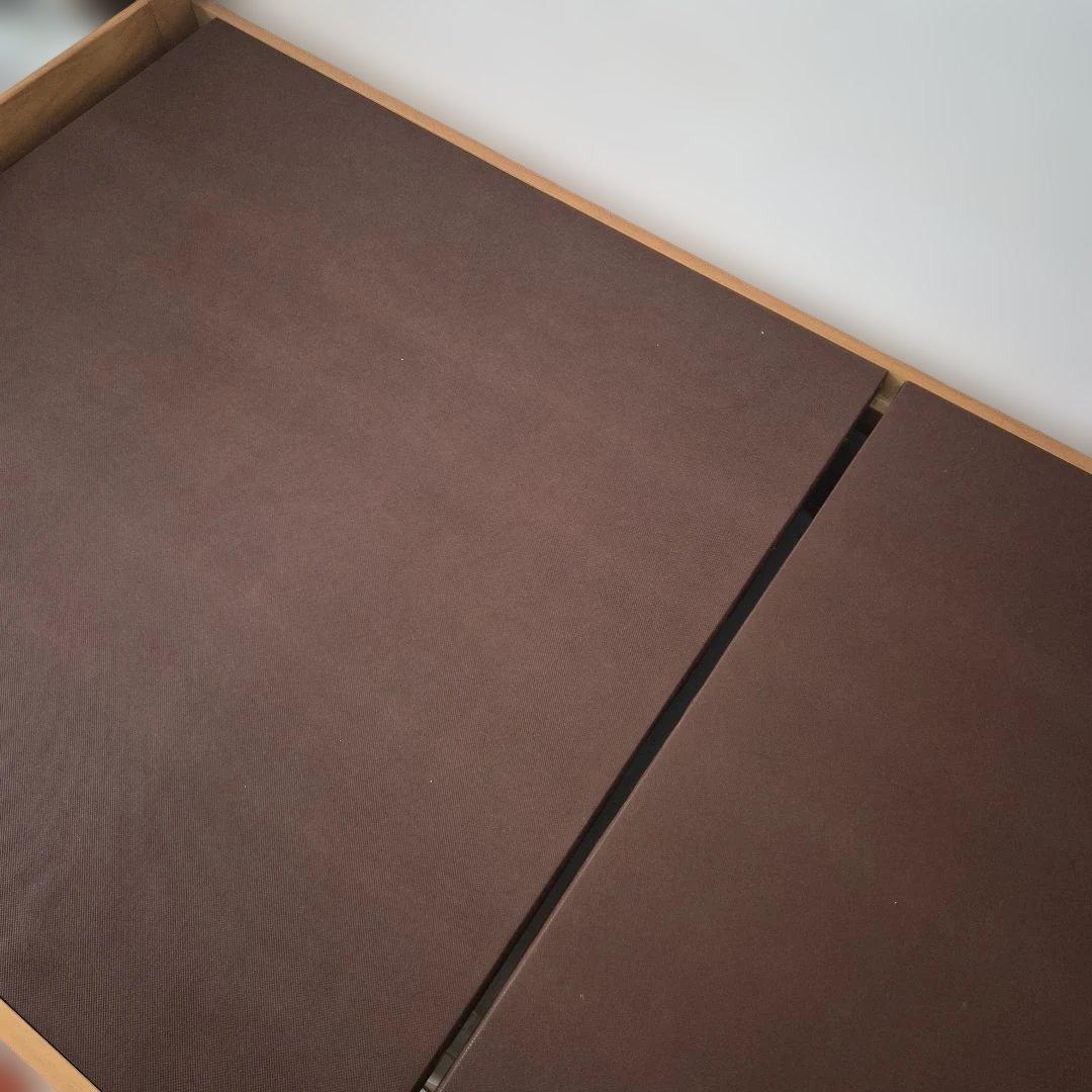 ニトリ　ブラウン 木製 シングルベッドフレーム