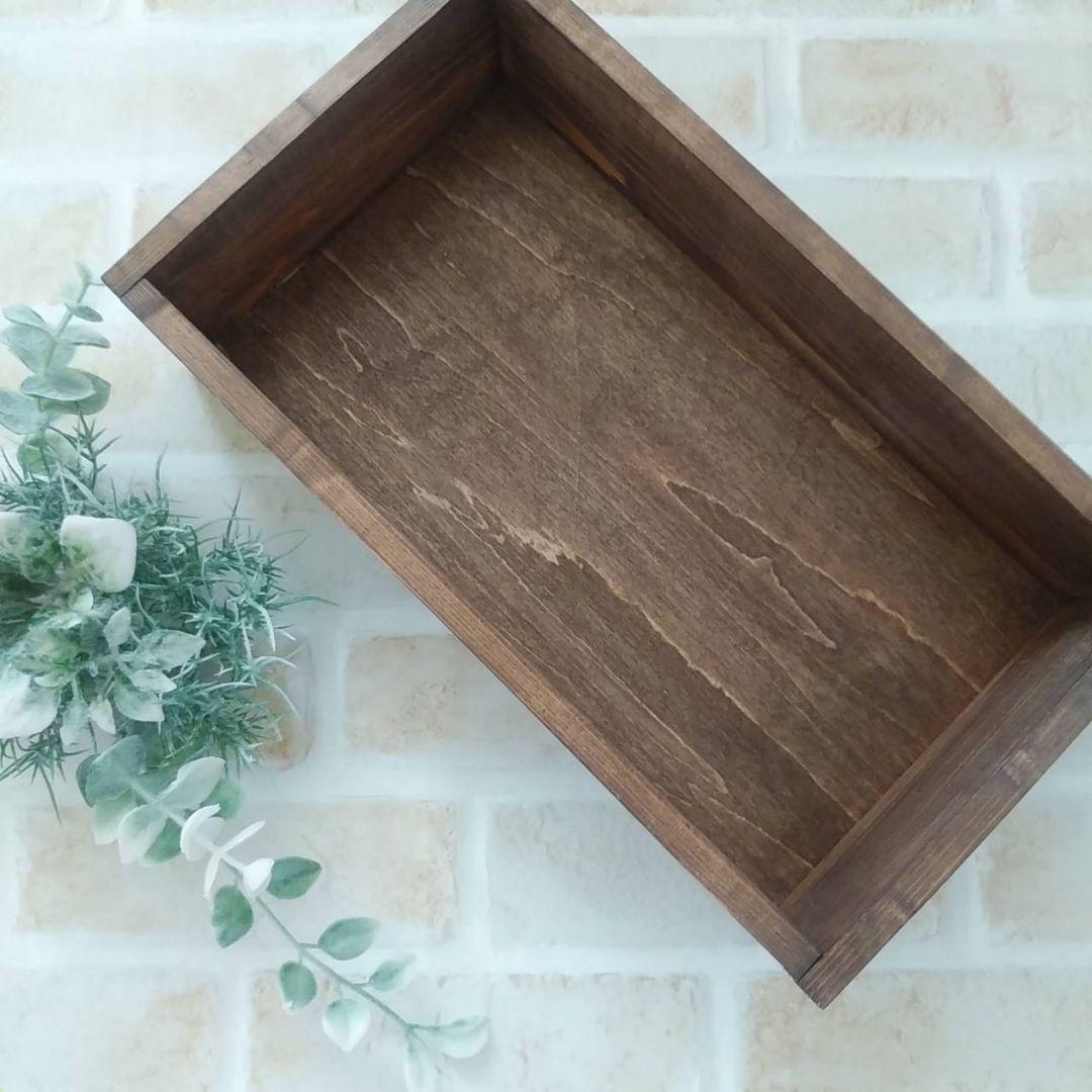 木製ボックスティッシュケース  ハンドメイド 試作品 002