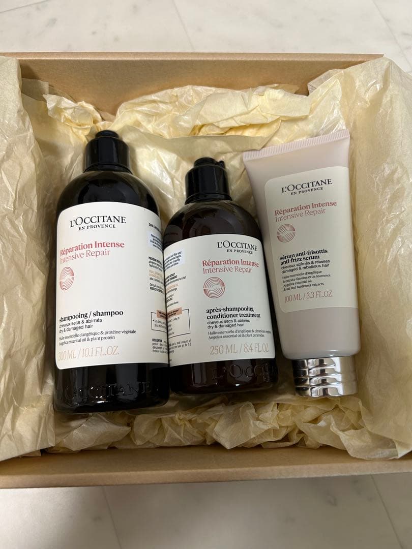 ロクシタン　インテリシヴR シャンプー&コンディショナー　ヘアミルクセラム