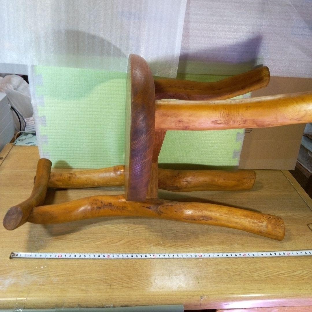 自然木の椅子　家具　ハンドメイド　木の温もり　手作り　椅子　天然木　自然木　レア