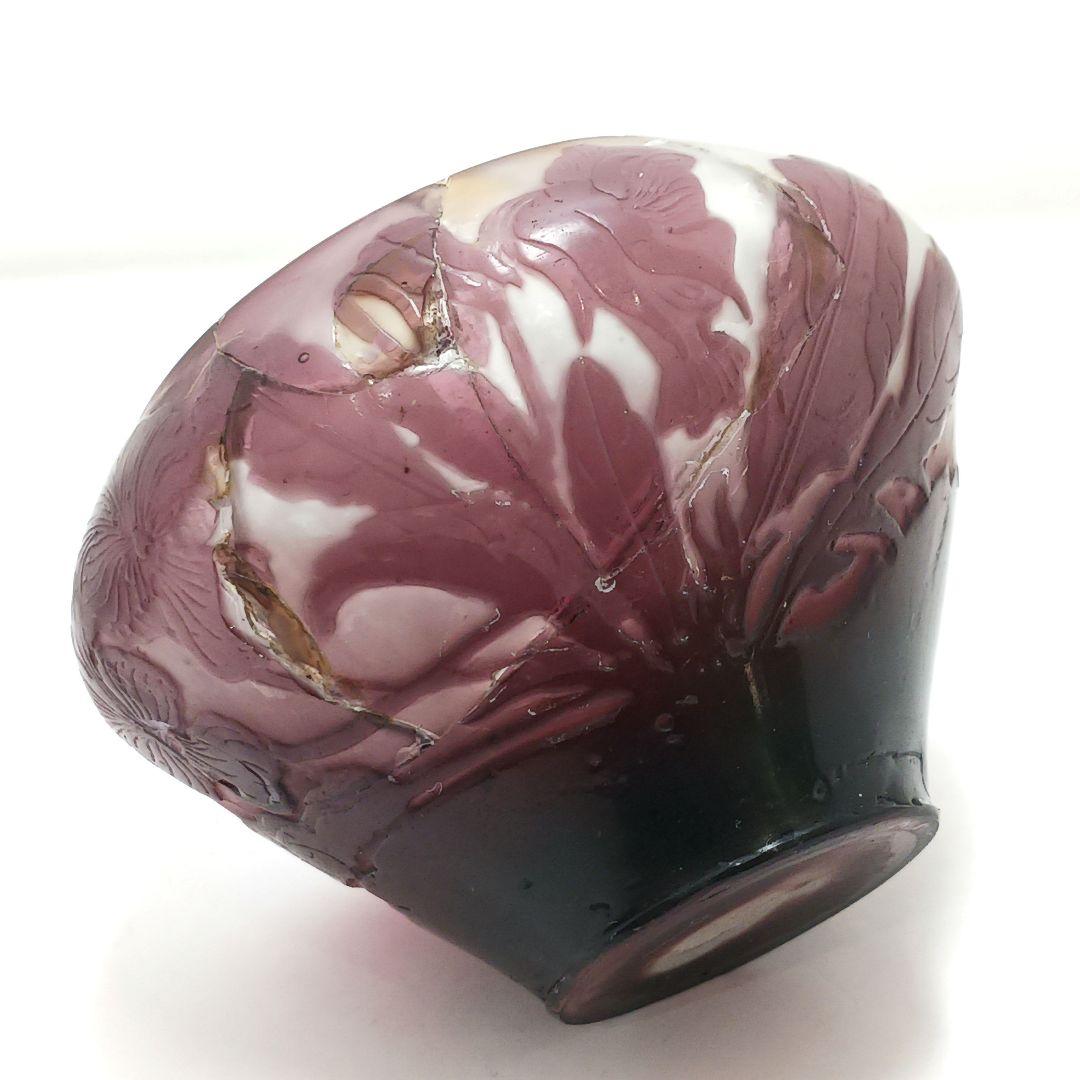 S189-1 エミールガレ カメオ彫り 小壷 花瓶 難あり HHH - メルカリ