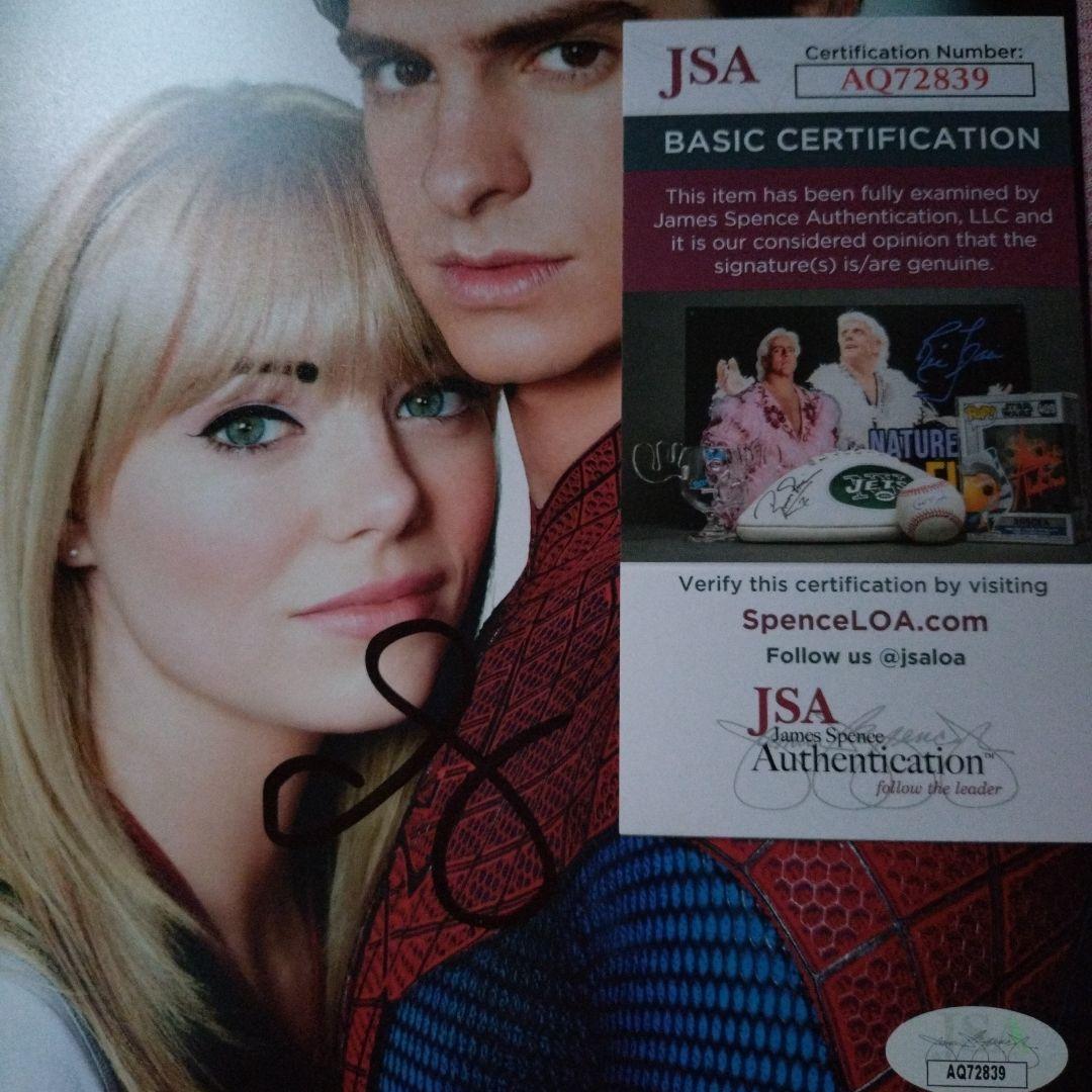 エマ・ストーン サイン オートグラフ 8×10インチ スパイダーマン
