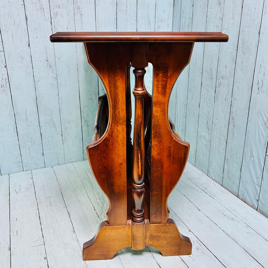 カリモク　karimoku オールド　サイドテーブル　マガジンラック　昭和レトロ