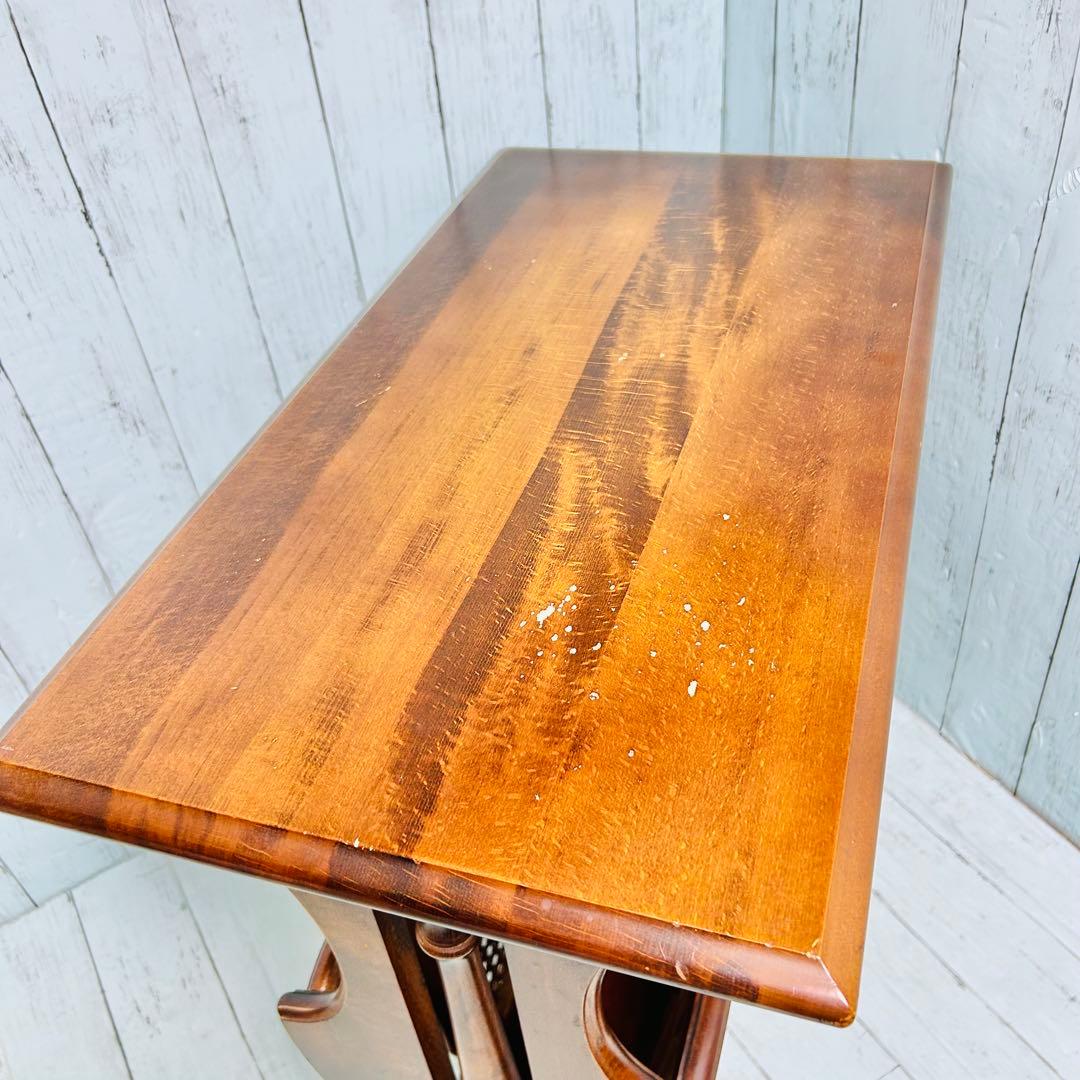 カリモク　karimoku オールド　サイドテーブル　マガジンラック　昭和レトロ