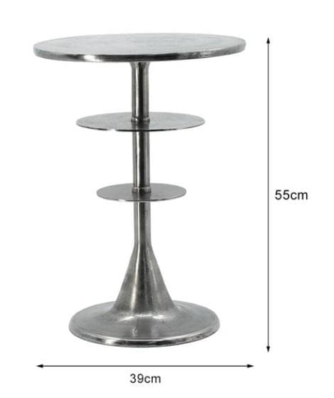 メタル製三段サイドテーブル