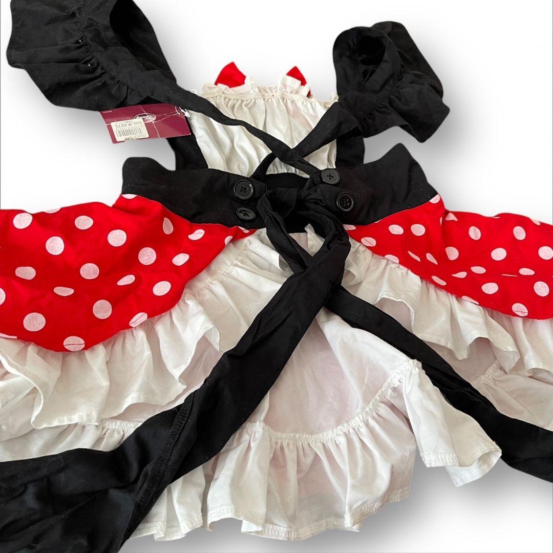 新品 未使用 公式 ディズニー ランド ミニー エプロン 定価9975円