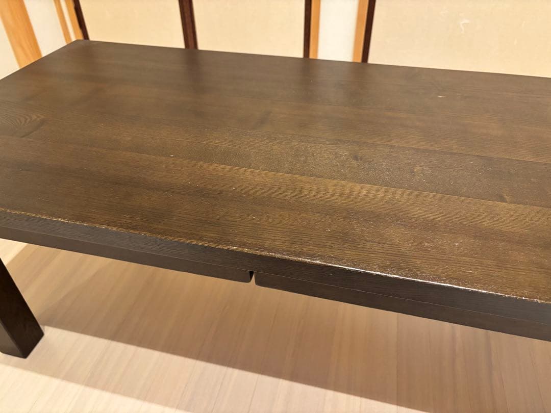 無印良品木製ローテーブルタモ材ブラウン