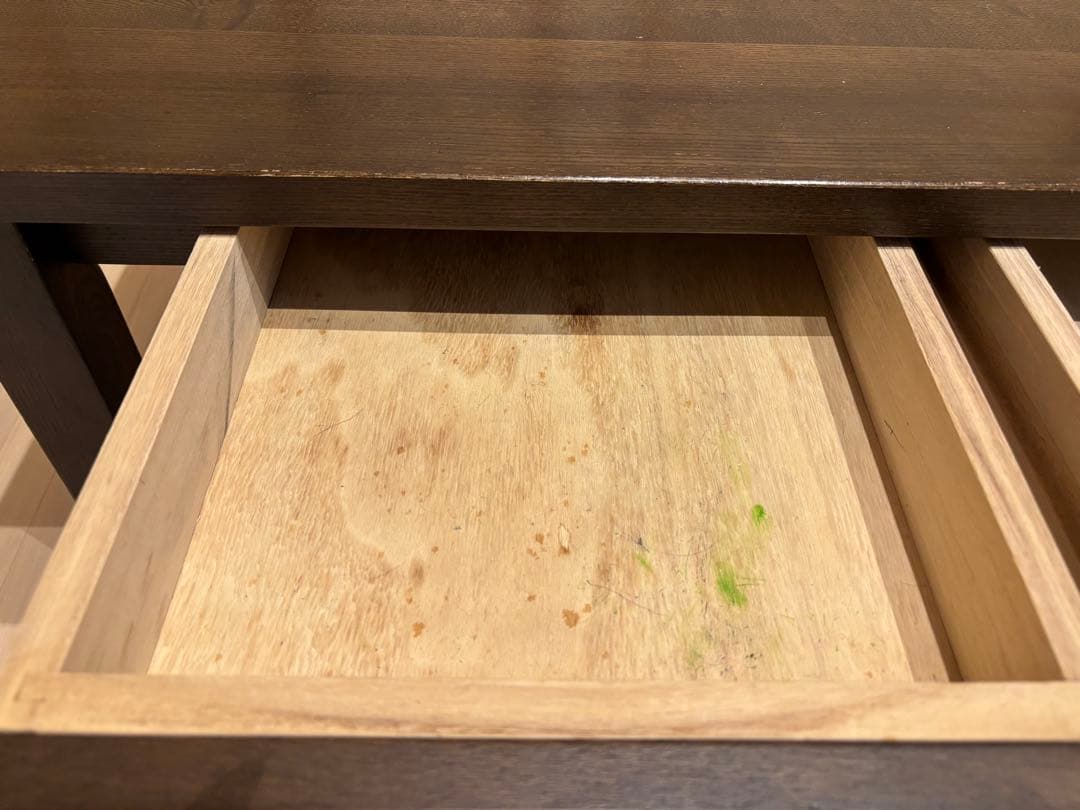 無印良品木製ローテーブルタモ材ブラウン